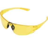 Защитные открытые очки Denzel поликарбонатные, желтая линза 89199