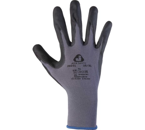 Перчатки для точных работ с пенонитриловым покрытием Jeta Safety р. 10/XL JN041-XL
