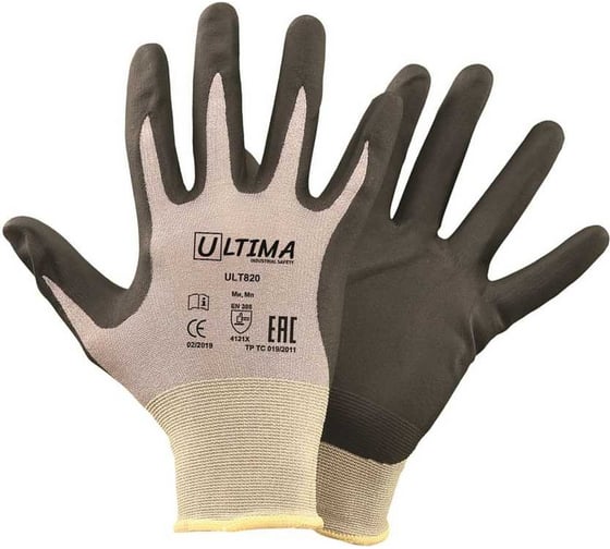 Перчатки из смесовой пряжи с покрытием из полимерполиуретана ULTIMA ULT820/XL