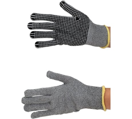 Перчатки из высокополимеризированного волокна ULTIMA точка, с покрытием ПВХ ULT970D/M