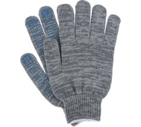 Перчатки рабочие Бибип х/б с ПВХ (точка), одна пара, 6 нитей с этикеткой BB-624