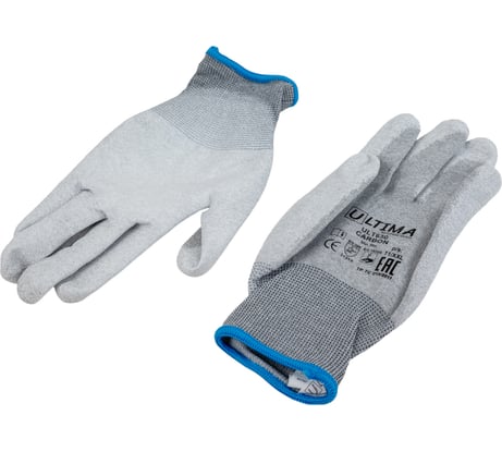 Нейлоновые перчатки с карбоновой нитью и полиуретановым покрытием ULTIMA CARBON ULT630/XXL