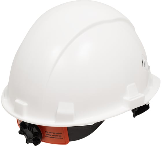 Защитная каска Gigant Fit белая, храповая регулировка GHF-22