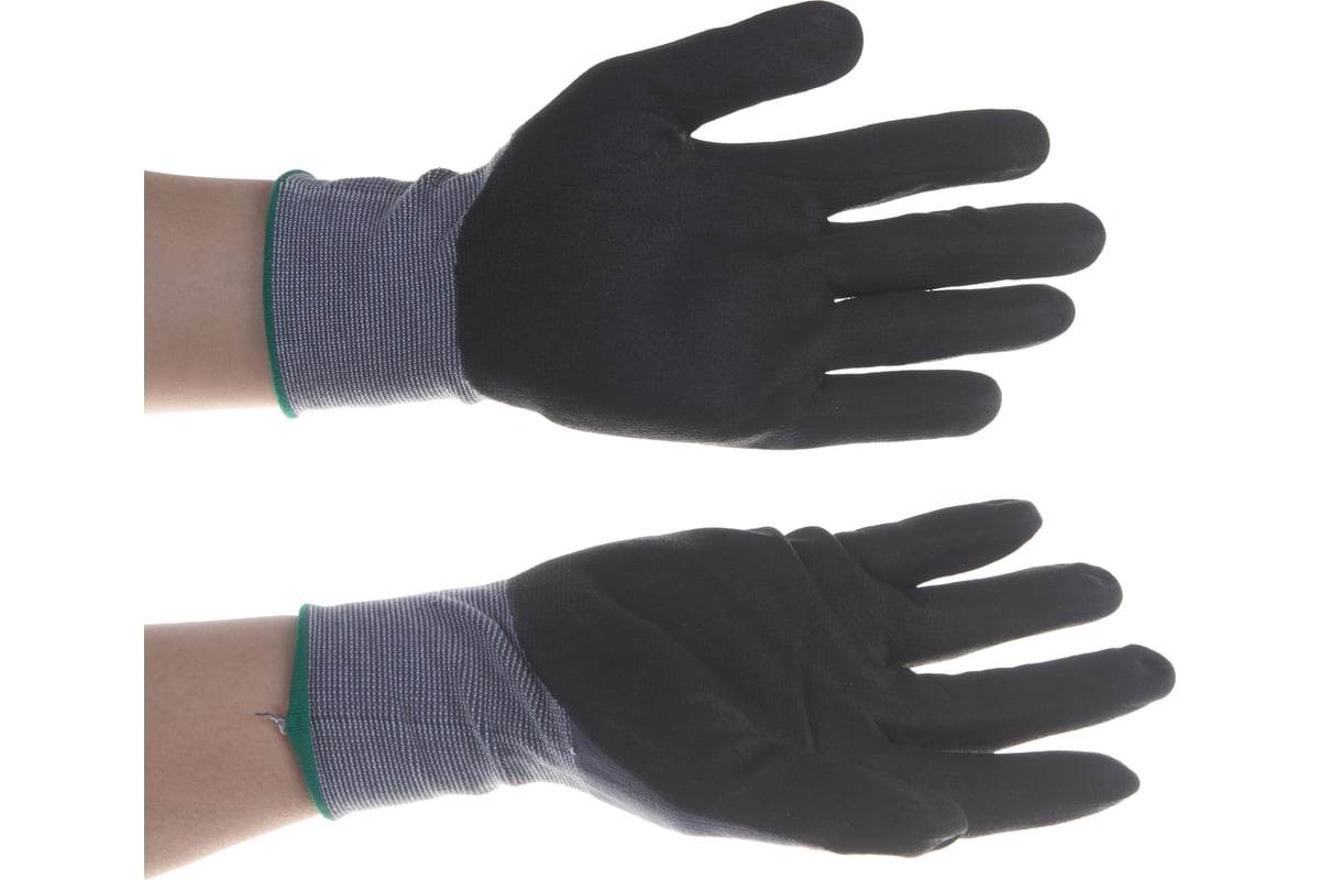 Эластичные перчатки KRAFTOOL Expert, размер L, с покрытием из .