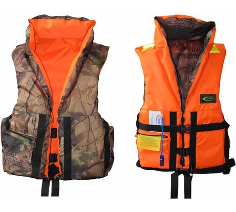 Спасательный двухсторонний жилет с воротником Norfin 100-120кг р.58-64 VPD-120