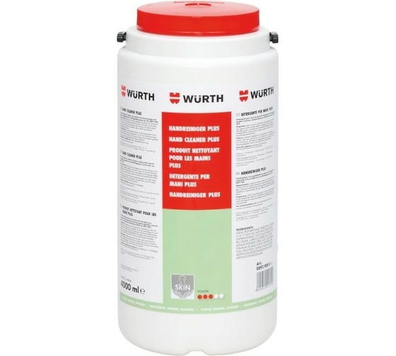 Очиститель для рук Wurth N-PLUS BUCKET 4000 МЛ 0893900001053 6
