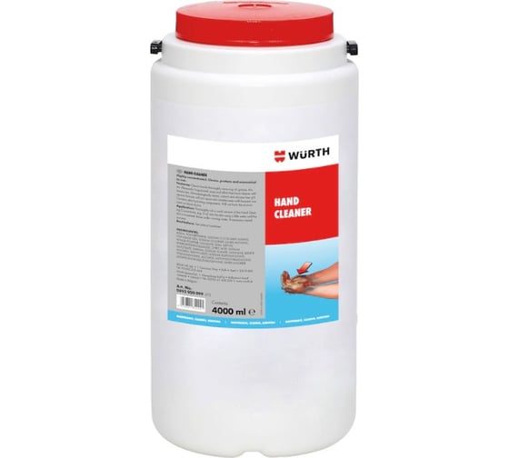 Очиститель для рук Wurth 3500 МЛ 0893900199053 1
