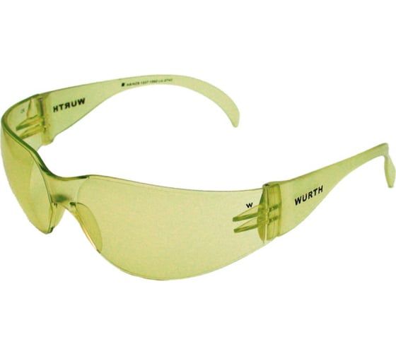 Открытые защитные очки Wurth AS/NZS1337 PC желтые 0899103122961 1 .