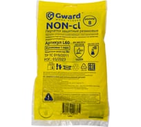 Перчатки латексные хозяйственные GWARD NON-cl р. M 1 пара в упаковке арт. L60 L60/M1