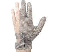 Перчатка кольчужная 3-палая Certaflex Simplex с металлической застежкой, размер L арт. CS0003009L