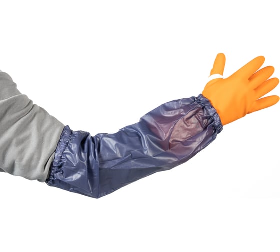 Нарукавники Jeta Safety из ПВХ от кислот и щелочей, КЩС, длина 46 см, JVC-246 1