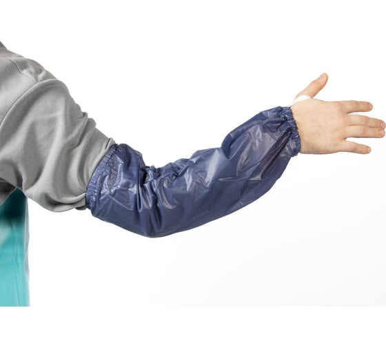 Нарукавники Jeta Safety из ПВХ от кислот и щелочей, КЩС, длина 46 см, JVC-246