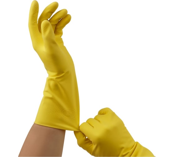 Перчатки резиновые хозяйственные OfficeClean Стандарт прочные, размер XL 257668
