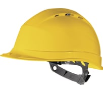 Каска защитная Delta Plus QUARTZ I из полипропилена, с вентиляцией, цвет желтый QUAR1JA