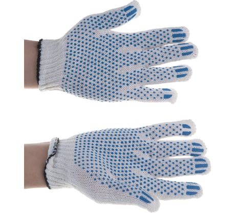 Перчатки с ПВХ ТехРесурс 4 нити, класс вязки 7 107-4.1Т