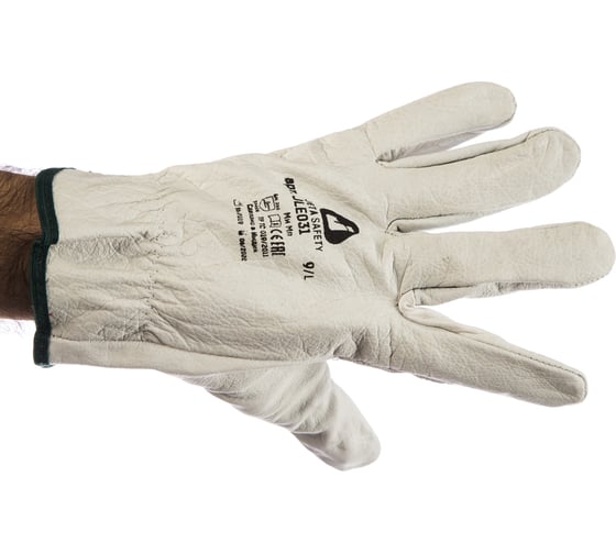 Рабочие перчатки из буйволовой кожи Jeta Safety 12 пар JLE031-9/L12