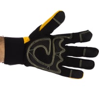 Защитные перчатки от вибрации Jeta Safety черно-желтые JAV01-9/L