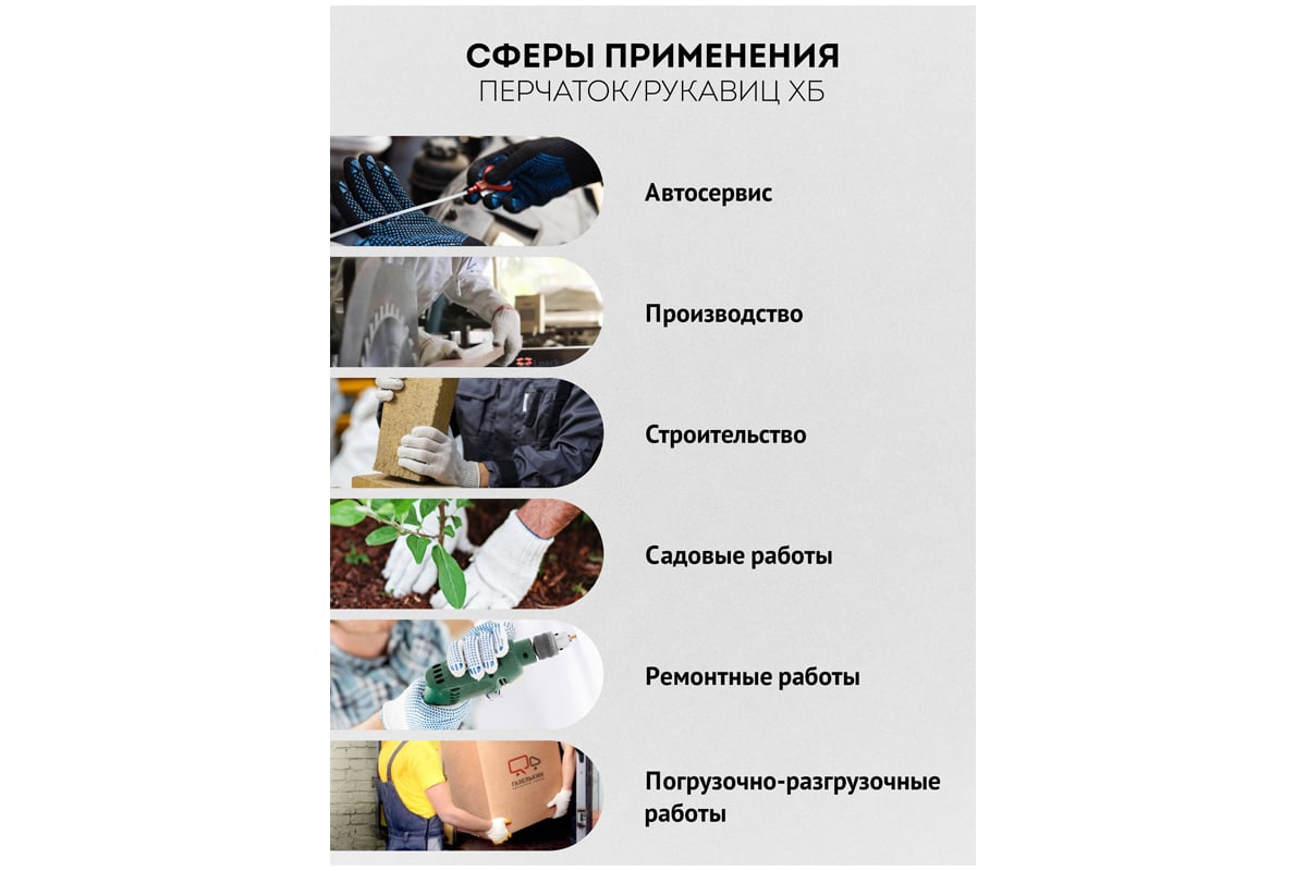 Перчатки OfficeClean х/б с точечным ПВХ, 10 класс, эконом, 4 нити, белые,  241553/ЛТ - выгодная цена, отзывы, характеристики, фото - купить в Москве и  РФ