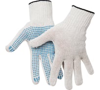 Перчатки OfficeClean х/б с точечным ПВХ, 7.5 класс, эконом, 4 нитки, б, 241550/ЛТ