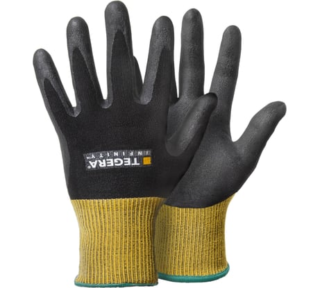 Нитриловые рабочие перчатки для защиты от механических рисков, сухой захват TEGERA 8800-10