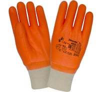 Утепленные перчатки 2Hands КЩС, МБС/флис, хлопок/ПВХ, манжет резинка 4002-10,5