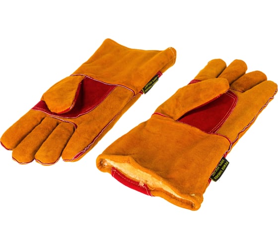 Утепленные краги сварщика 2Hands швы Kevlar Т9-11-ru Siberia