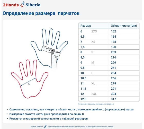 Перчатки 2Hands нейлон/нитрил, покрытие 3/4 7111- 10