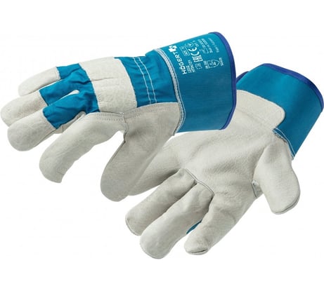 Перчатки рабочие HOEGERT TECHNIK LEINE Canadian кожаные, размер 10 HT5K731-10