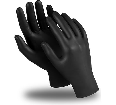 Перчатки Manipula Specialist ЭКСПЕРТ DG-023 нитрил, толщина 0.10 мм, черный Пер 724/7