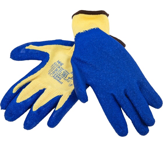 Перчатки 2Hands полиэфир/хлопок, латексное покрытие ладони и пальцев 0482-9
