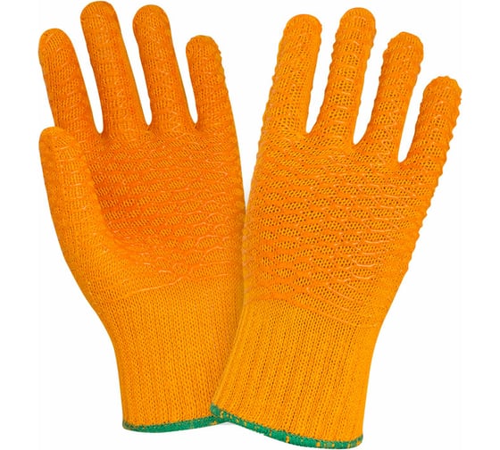 Перчатки 2Hands хлопок-полиэстер 7G/ПВХ, Criss Cross DM7-9 1