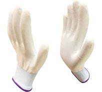 Перчатки нейлоновые без покрытия Master-Pro® МИКРОТАЧ белый, 30 пар Класс А размер 8 М , 2013-NWC-WH-S-30