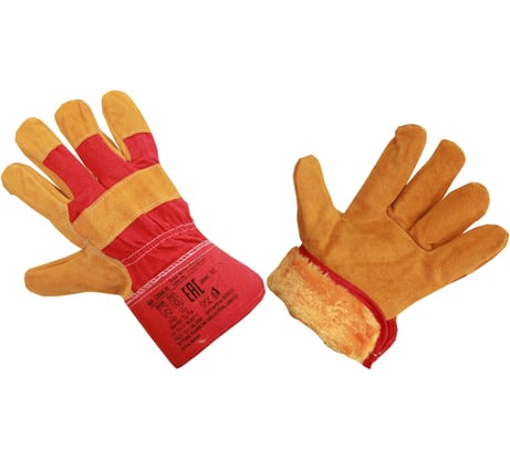 Спилковые комбинированные перчатки Элит-Профи Profi WINTER Сибирь C0201-M