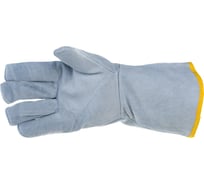 Спилковые утепленные краги Элит-Профи WINTER Grey, ВОА, серые, р.10 A0101-B