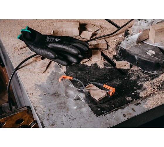 Перчатки с полиуретановым покрытием Jeta Safety размер М/8, 3 пары JP011b-M