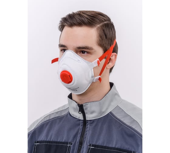 Чашеобразный респиратор ДСК DSK PRO 5512 НК с клапаном FFP3, 10 шт РЕС46 072