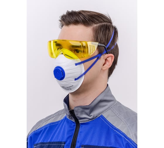 Чашеобразный респиратор ДСК DSK PRO 5511 НК с клапаном FFP2, 20 шт РЕС46 069