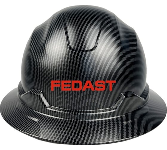Строительная каска Fedast черная FD-kaska2