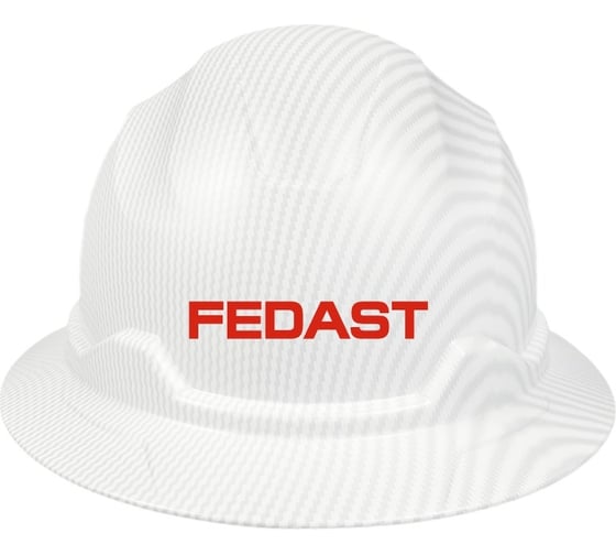 Строительная каска Fedast белая FD-kaska1