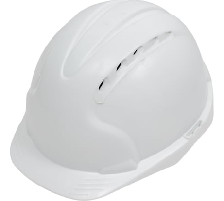 Строительная каска BIBER с храповым механизмом белая тов-184541