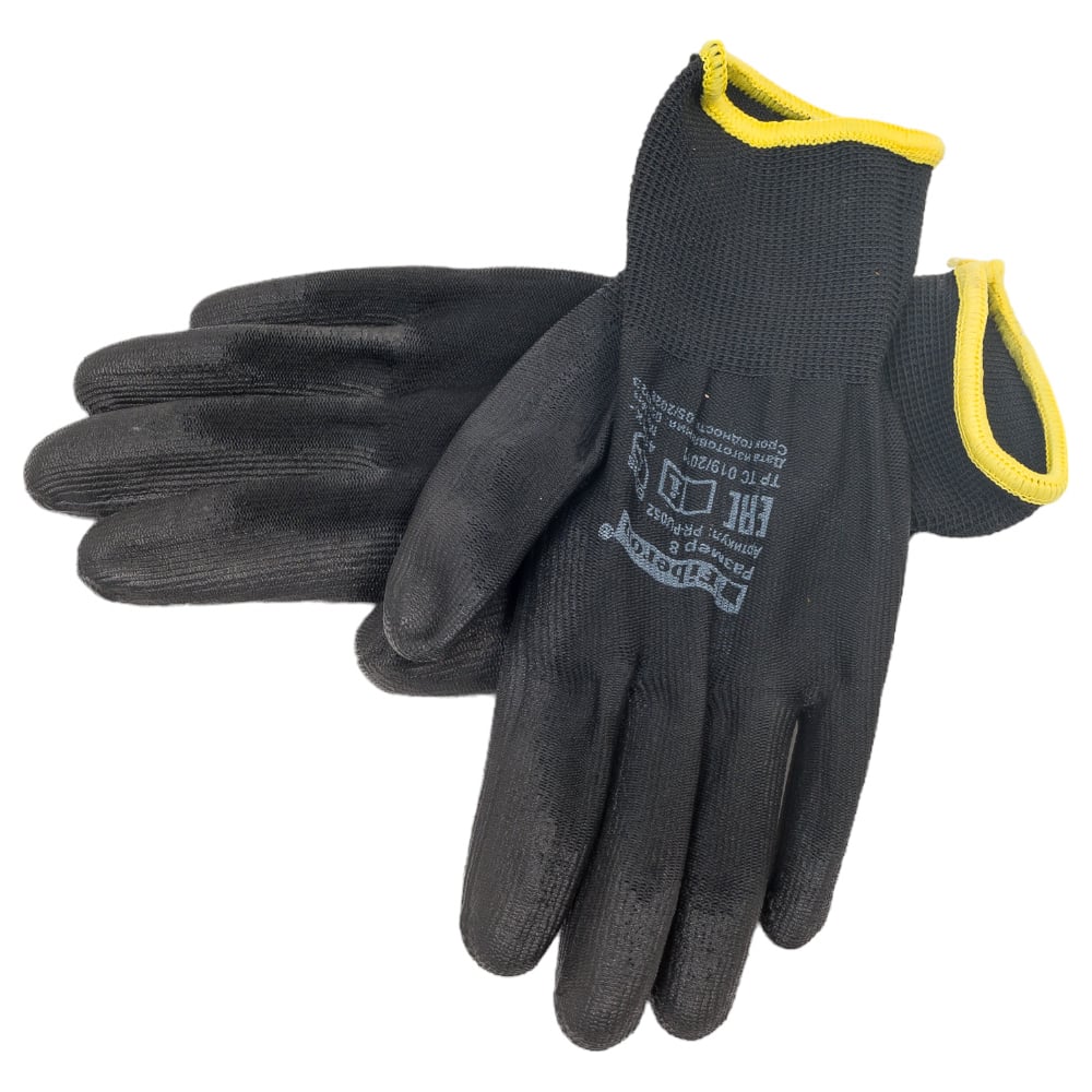 Перчатки для точных работ Fiberon полиэстер, полиуретановое покрытие, 8 ...