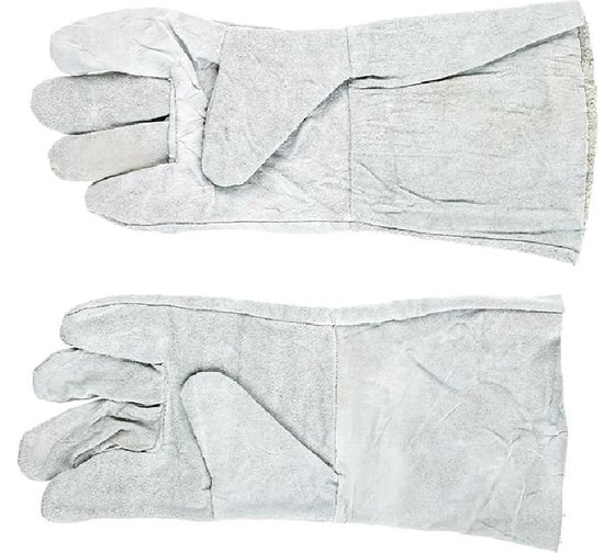 Краги сварщика WESTER WG02 990-104, спилковые без подкладки, серые 542096
