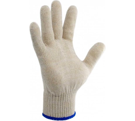 Перчатки ХБ без ПВХ СИБШНУР Люкс, р8, белые, 10 класс, 36 гр 308/8