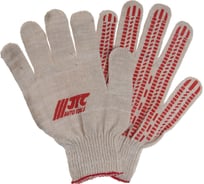 Перчатки JTC х/б с ПВХ напылением и логотипом 10 кл. XB1052