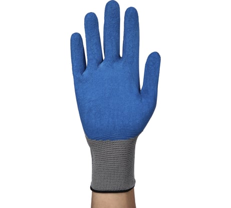Перчатки трикотажные полиэфирные ЛЭВ с рельефным латексным покрытием 168109