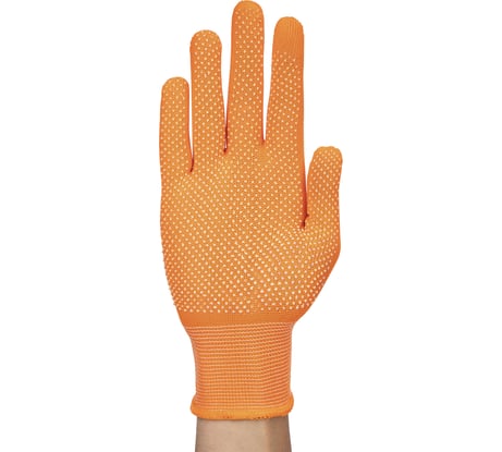 Перчатки вязаные нейлоновые ЛЭВ МИКРОТОЧКА с ПВХ 168060