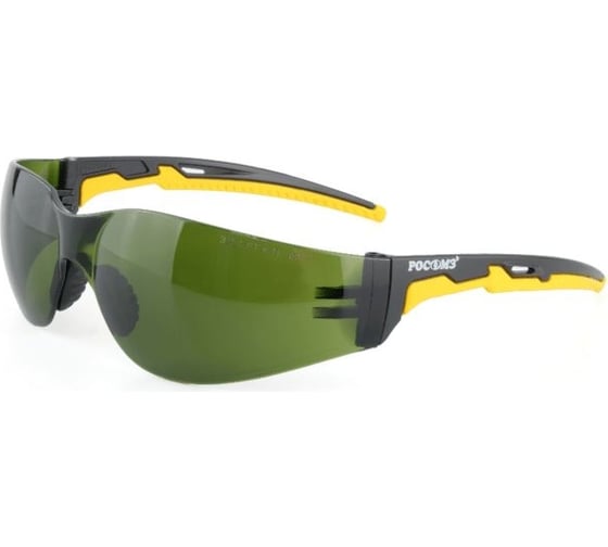 Очки открытые РОСОМЗ О15 HAMMER ACTIVE Strong Glass зеленые, 3 PC, с мягким носоупором 11548-5