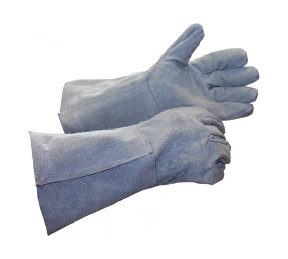 Удлиненные спилковые 5-палые краги Дока DK.3500.03116