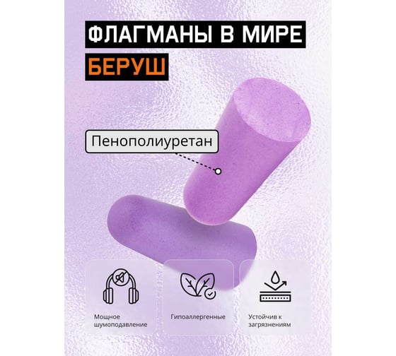 Беруши удлиненные Jeta Safety 38 дБ JEM-338 1