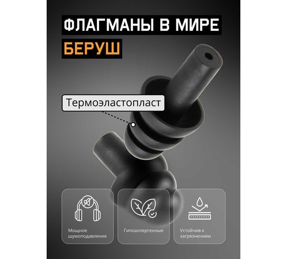Беруши многоразовые Jeta Safety 32 дБ, бокс JEM-732 1